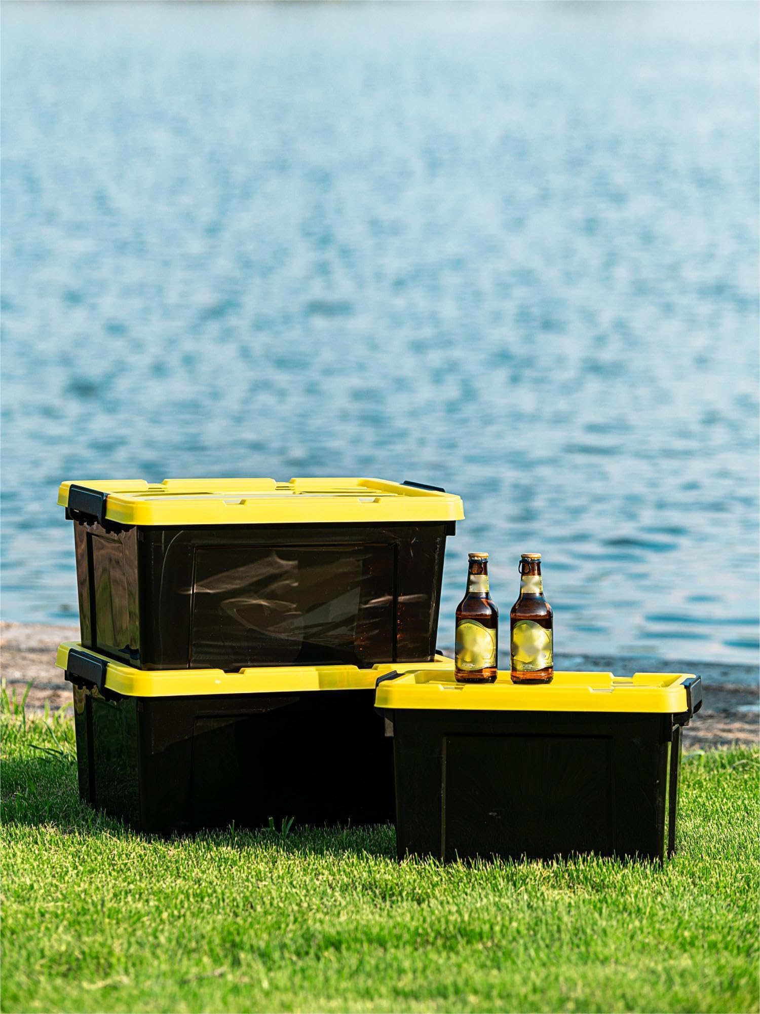 Amazon.com: Cetomo 95Qt*6 Plastic Storage Bins, Tote Storage